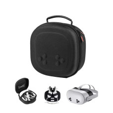 Carrying Case for Meta Quest 3S/Quest 3, Hard Travel Case Compatible with Original Head Strap, Controllers and Accessories Case Black